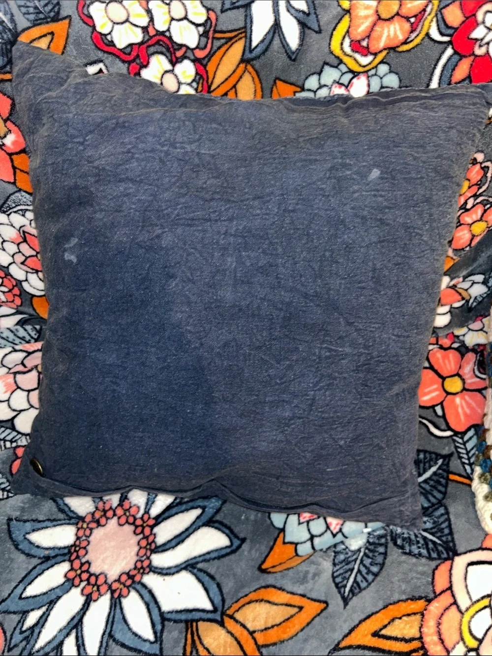 Pier 1 Navy Textured Cable Knit Accent Pillow